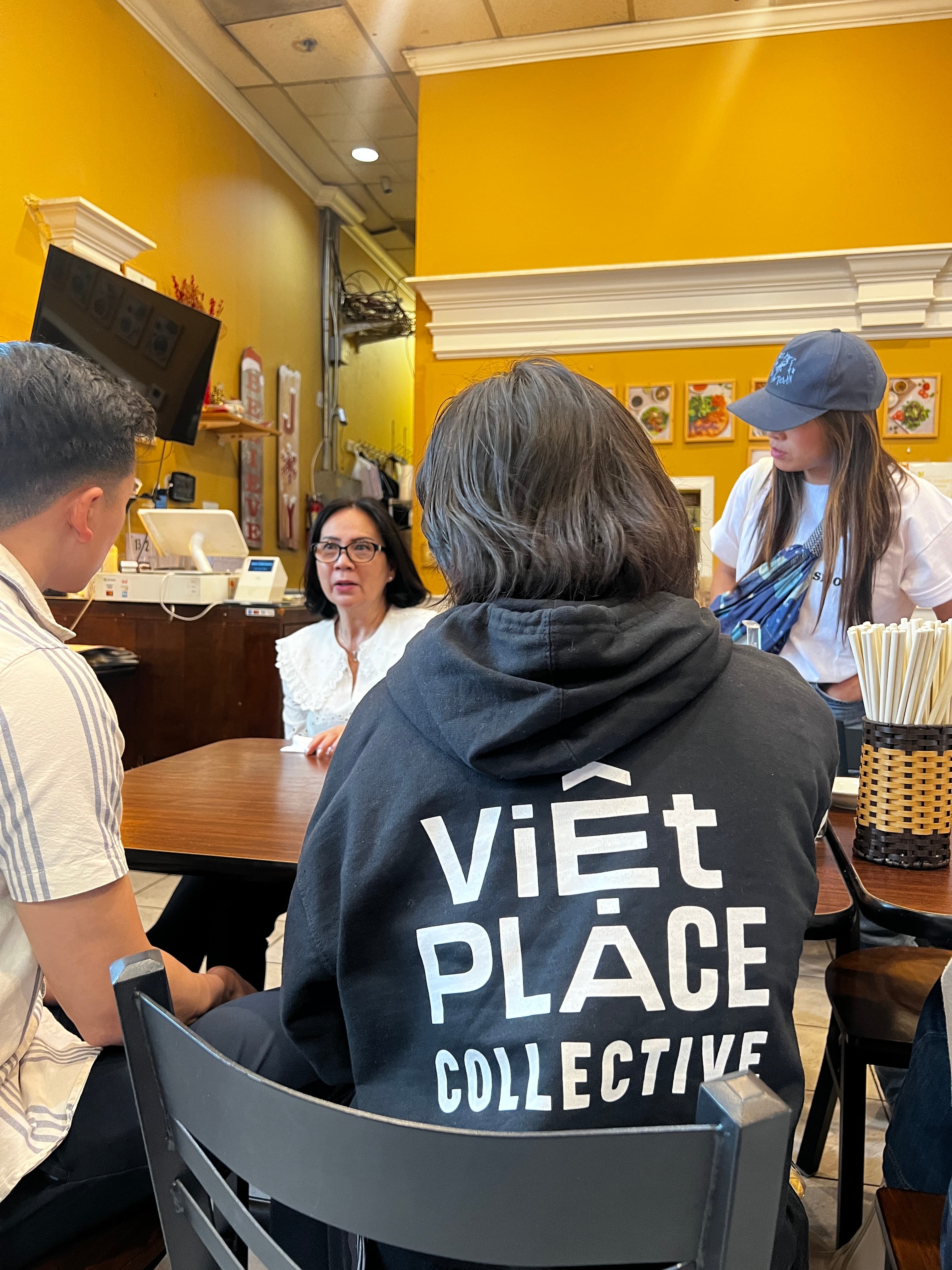 VPC team talking to people at Eden